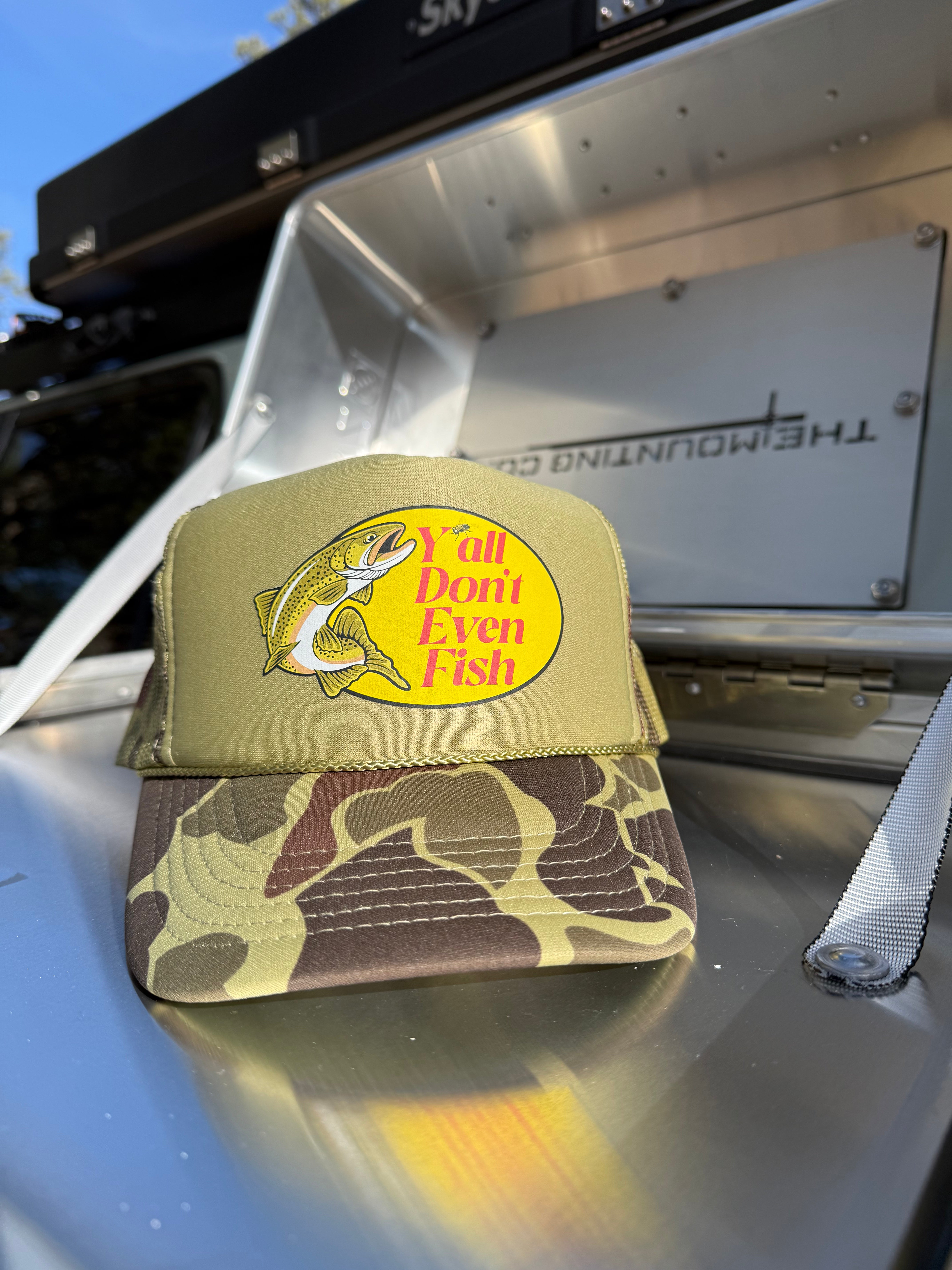 "Shots Fired" Duck Camo Trucker Hat