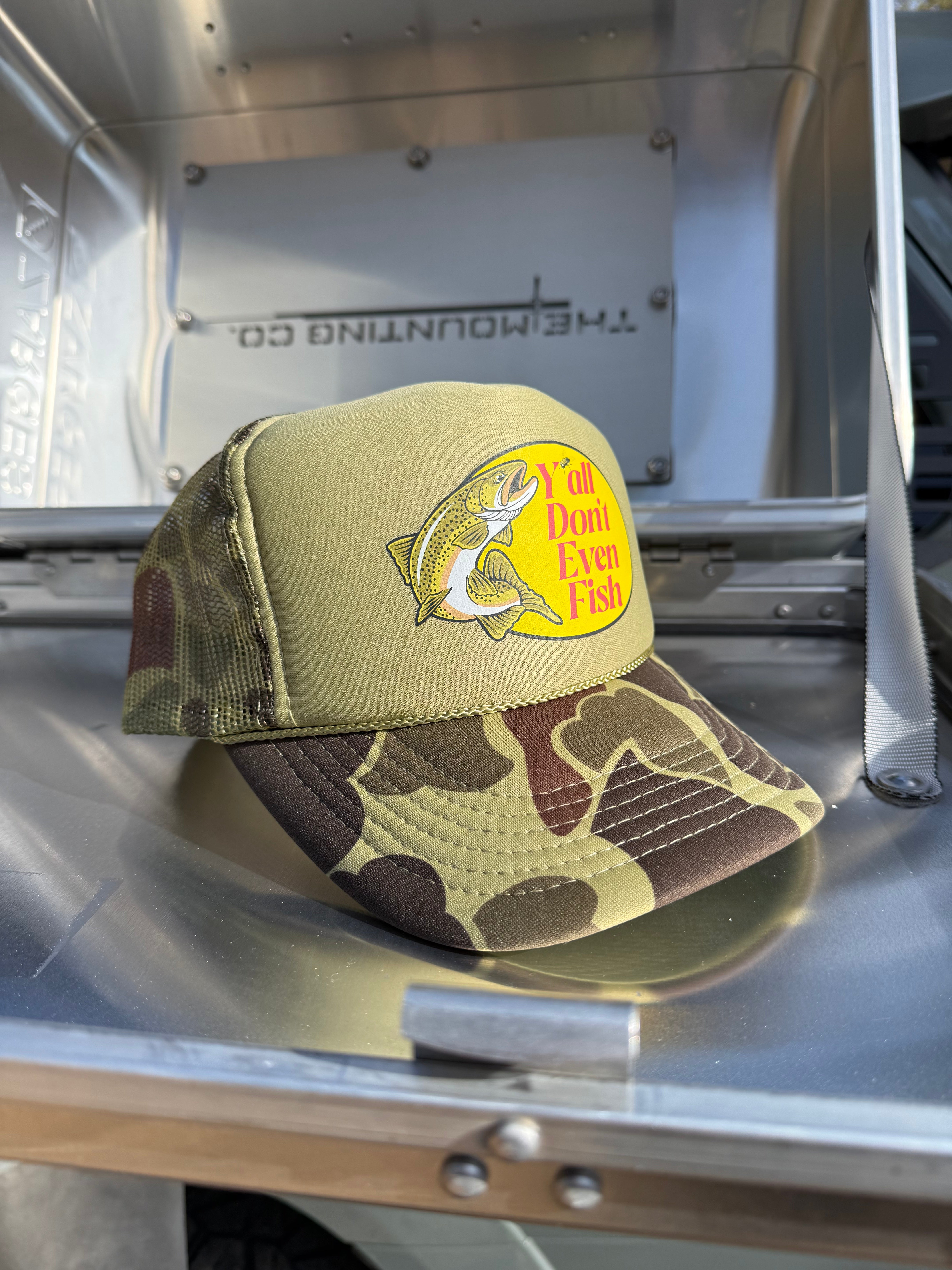 "Shots Fired" Duck Camo Trucker Hat