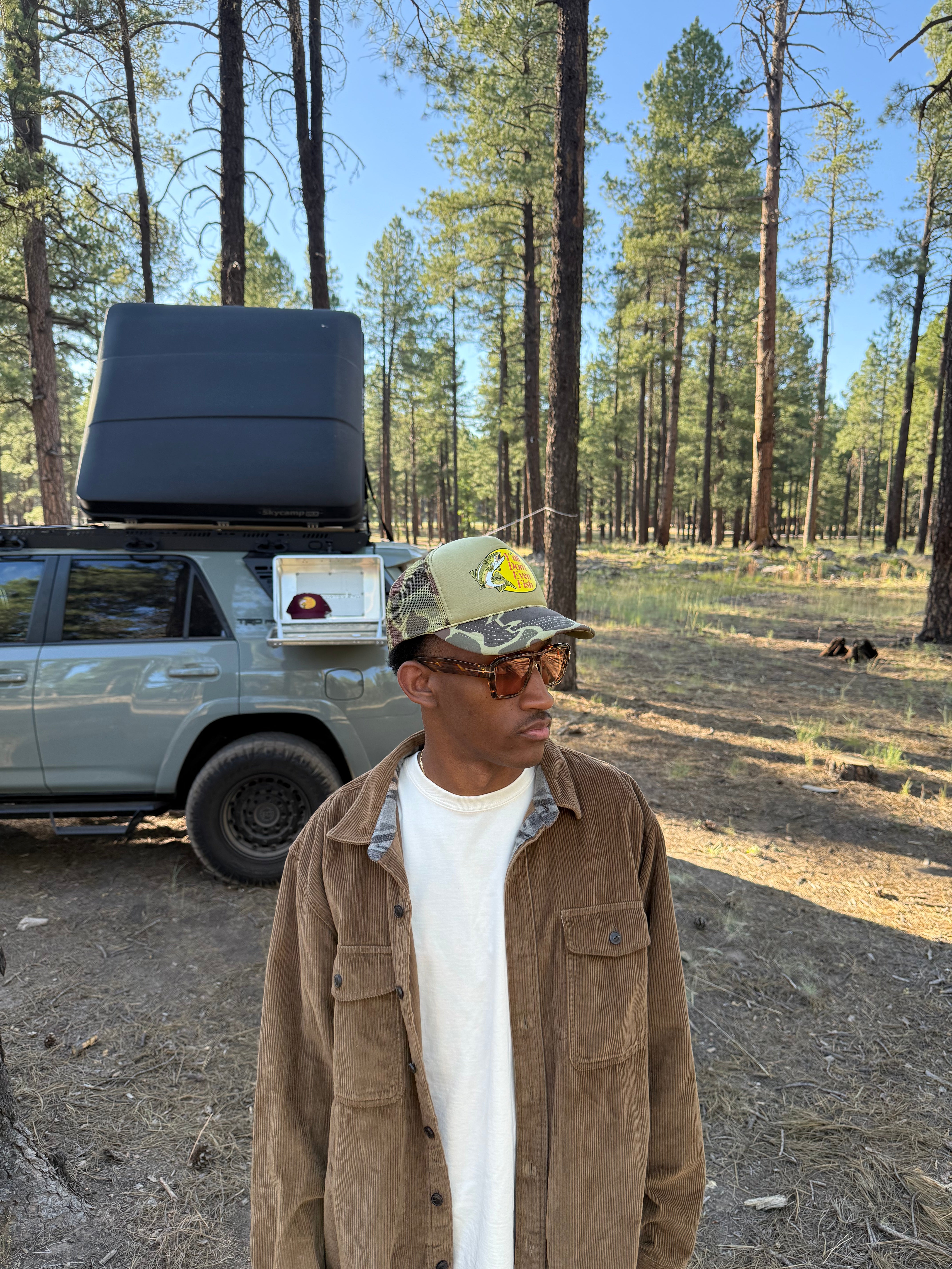"Shots Fired" Duck Camo Trucker Hat